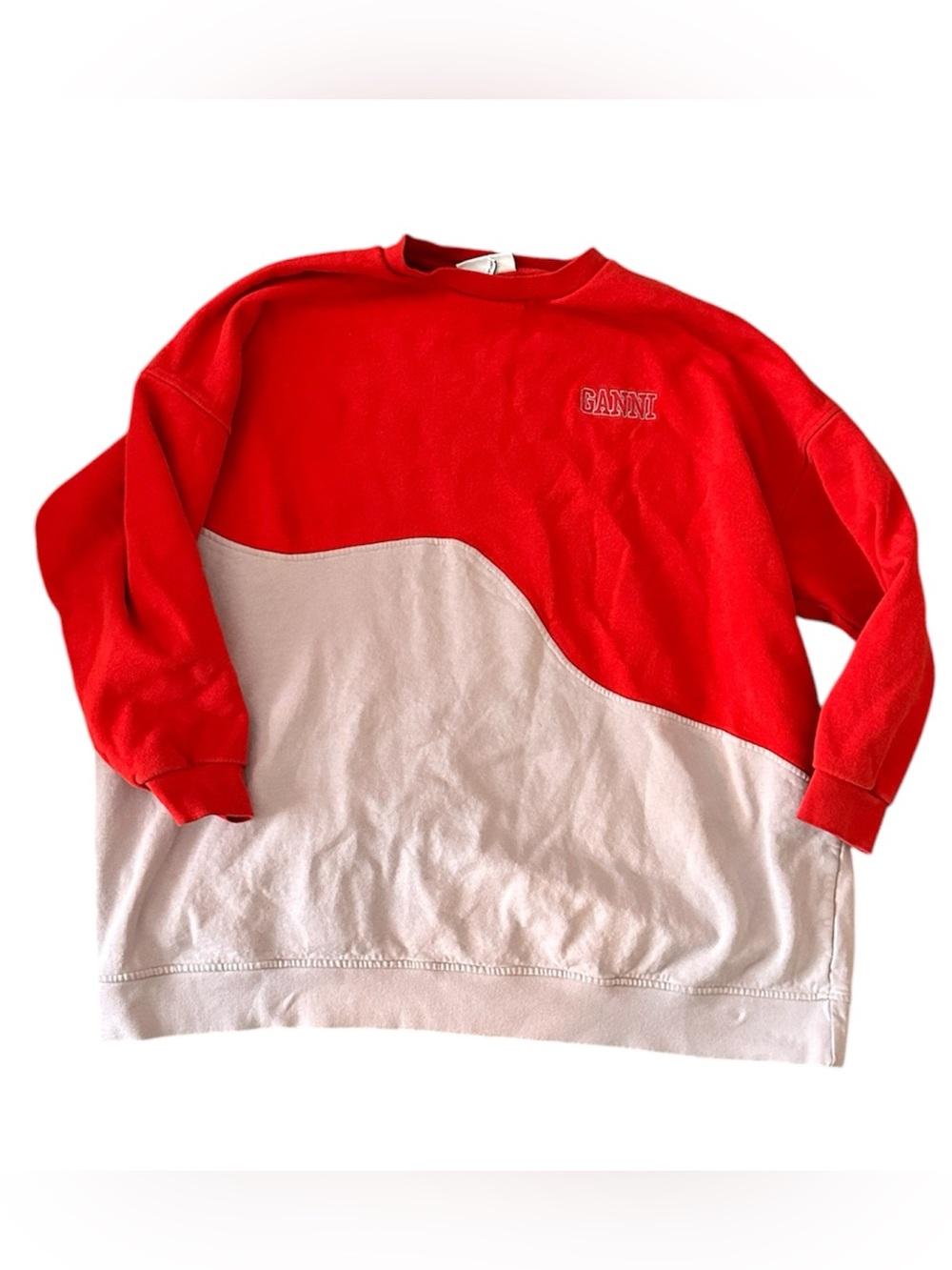 Ganni Software Wave Isoli crewneck sweatshirt